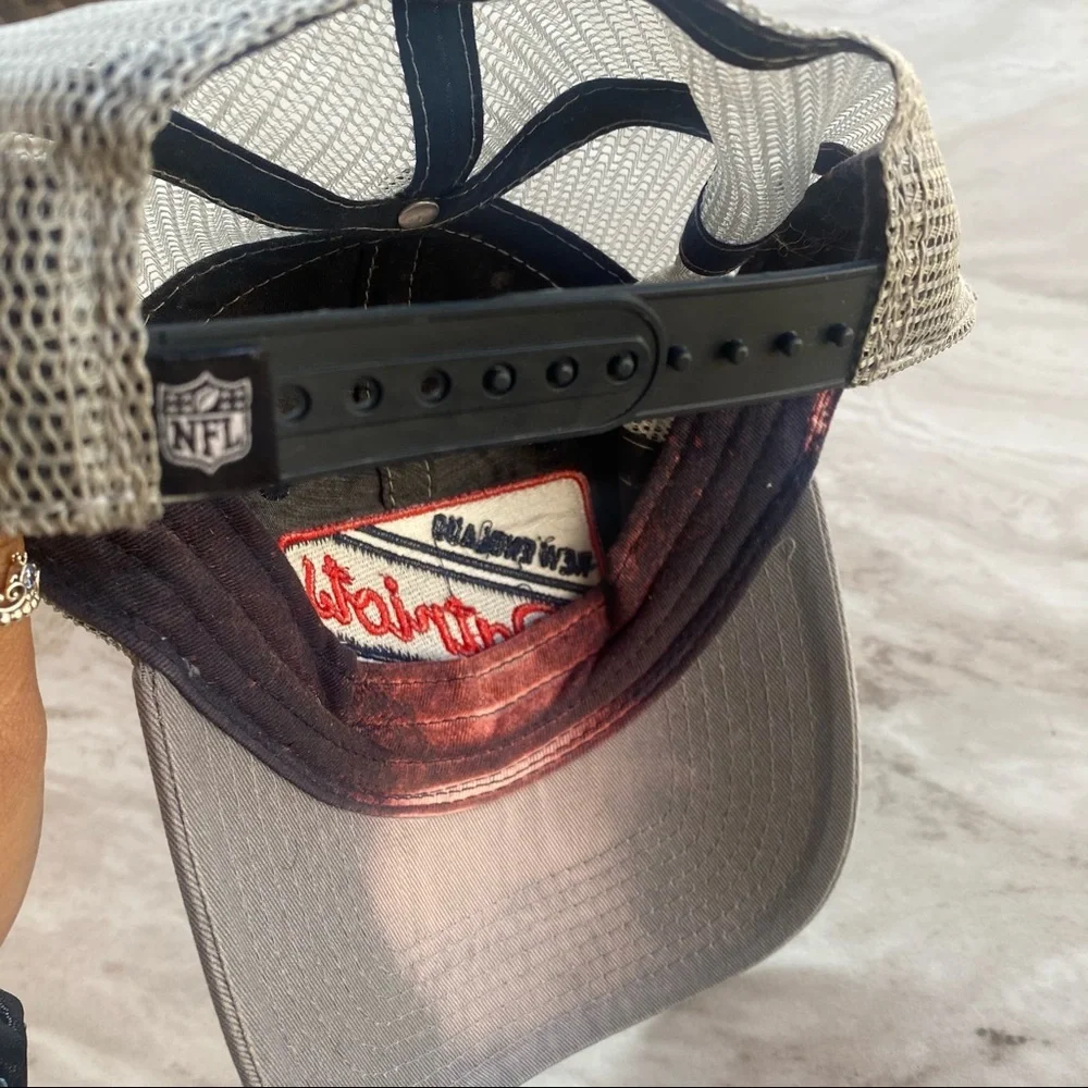 NFL New England Patriots Bleach Splatter Dad Hat